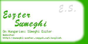 eszter sumeghi business card